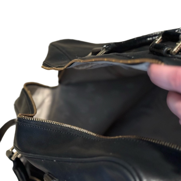 Tory Burch Black Leather Travel Bag - Picture 8 of 12